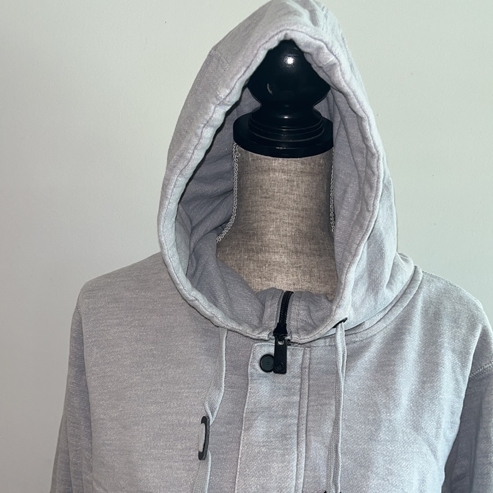 Volcom Navy Paint & Gray Color Block Pullover Hoo… - image 2